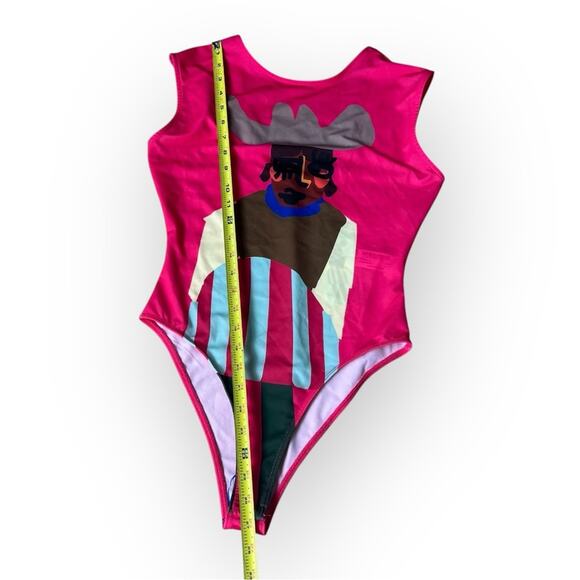 Zara Justine Franco Print Hot Pink Bodysuit Top NWT
Small - Picture 8 of 12